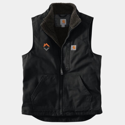 VCT Embroidered  - Sherpa Lined Mock Neck Vest Thumbnail