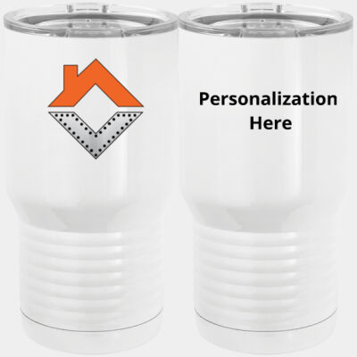 VCT - 20 oz. Tall Stainless Steel Vacuum Insulated Tumbler White Thumbnail