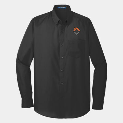 VCT Embroidered  - Long Sleeve Carefree Poplin Shirt Thumbnail