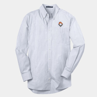 VCT Embroidered  - Plaid Pattern Easy Care Shirt Thumbnail