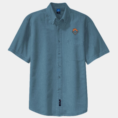 VCT Embroidered  - Short Sleeve Value Denim Shirt Thumbnail