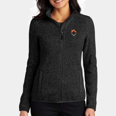 VCT Embroidered  - Ladies Sweater Fleece Jacket Thumbnail