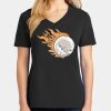 Ladies Core Cotton V-Neck Tee Thumbnail