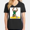 Ladies Core Cotton V-Neck Tee Thumbnail