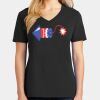 Ladies Core Cotton V-Neck Tee Thumbnail