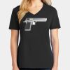 Ladies Core Cotton V-Neck Tee Thumbnail